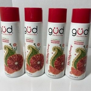 Gud Red Ruby Groovy Nourishing Shampoo 4 Bottles DISCONTINUED Burt's Bees 12oz